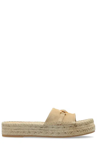 Versace Beige Medusa '95 Espadrille Sandals