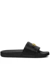 Versace Medusa '95 Claquettes En Cuir In Black