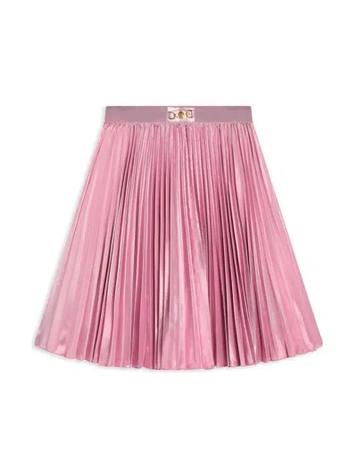 Versace Kids' Medusa '95 Pleated Skirt In Pink