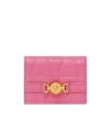 Versace Medusa '95 Quilted Wallet In Pink