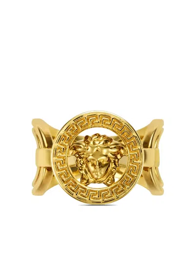 Versace Women's Goldtone Medusa Head Ring In  Gold