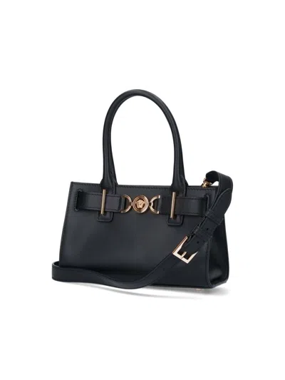 Versace Medusa 95 Shopper Handbag In Black