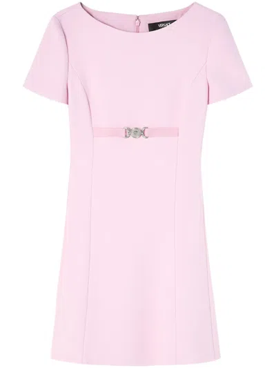 Versace Medusa 95 Dress In Pink Viscose Blend