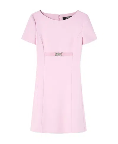 VERSACE VERSACE SHORT-SLEEVED CREWNECK MINI DRESS