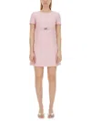 Versace Medusa 95 Dress In Pink Viscose Blend