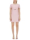 Versace Pink Medusa Mini Dress In Pink