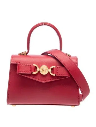Pre-owned Versace Medusa 95 Shoulder Bag In Red
