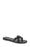 Versace Medusa Logo Sandals In Black