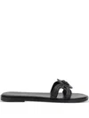 Versace Medusa Logo Sandals In Black