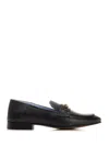 Versace Loafers In Black- Gold