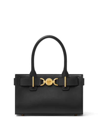 Versace Medusa '95 Leather Tote Bag In Black