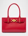 Versace Medusa 95 Small Leather Tote Bag In Lipstick Red