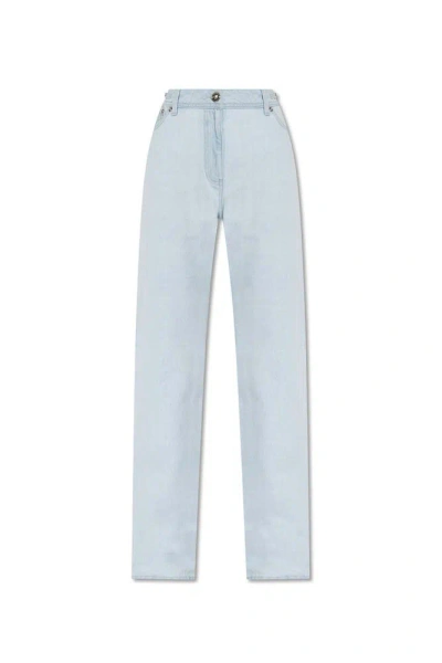 Versace Medusa 95 Straight-leg Denim Jeans In Light Blue Ice (light Blue)