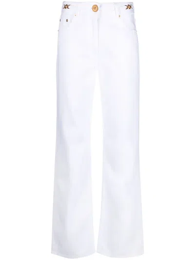 Versace Medusa '95 Straight-leg Jeans In White