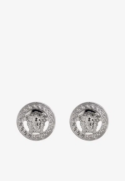Versace Medusa '95 Stud Earrings In Silver