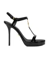 Versace 115 Medusa ‘95 Patent Sandals In Black
