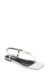 Versace Medusa '95 T-strap Sandal In White