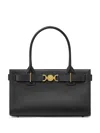 Versace Medusa 95 Large Leather Tote Bag In Black