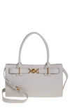 Versace Medusa '95 Tote Bag In Pearl Grey-gold