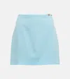 Versace Medusa '95 Virgin Wool Miniskirt In Blue