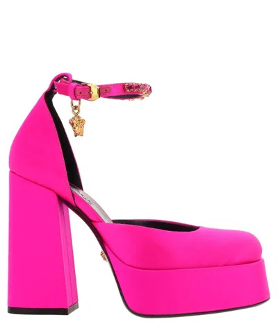 Versace Medusa Aevitas Platform Pumps In Pink