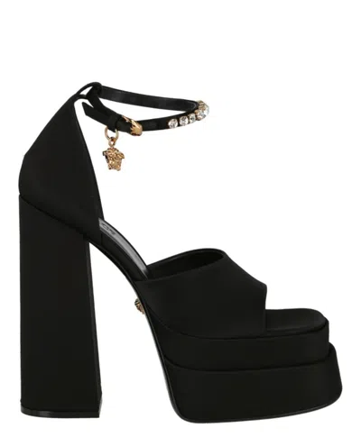 VERSACE VERSACE MEDUSA AEVITAS PLATFORM SANDALS