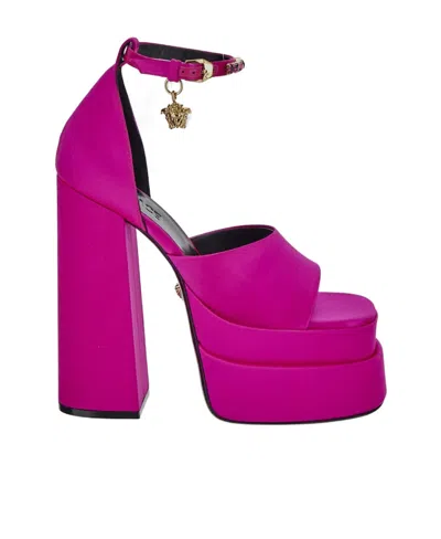 VERSACE VERSACE MEDUSA AEVITAS PLATFORM SANDALS