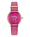 Versace Medusa Alchemy Leather Strap In Multi