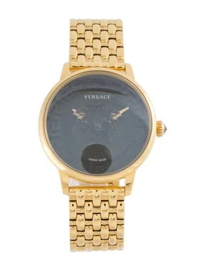 Pre-owned Versace Medusa Alchemy Watch, 38mm In Multi