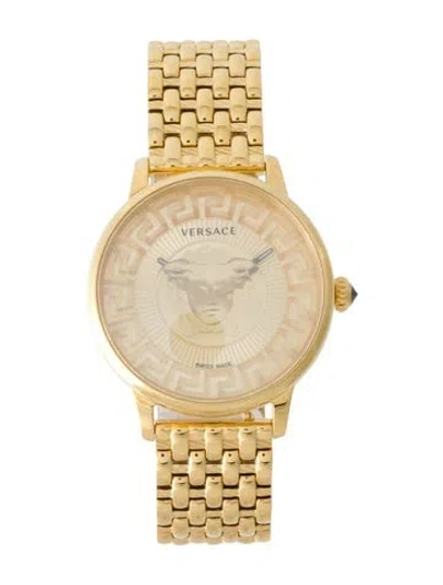 Pre-owned Versace Medusa Alchemy Watch, 38mm In Multi
