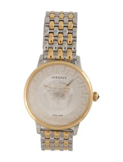 Pre-owned Versace Medusa Alchemy Watch, 38mm In Multi