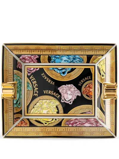 Versace Medusa Amplified Aschenbecher In Black