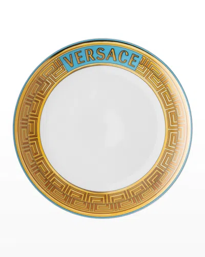 Versace Medusa Amplified Blue Coin Salad Plate
