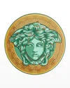 Versace Medusa Amplified Green Coin Service Plate