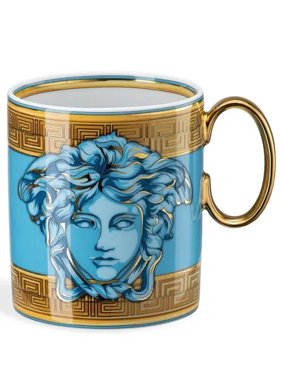 Versace Medusa Amplified Mug In Blue