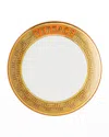 Versace Medusa Amplified Orange Coin Salad Plate In Gold