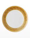 Versace Medusa Amplified Pink Coin Dinner Plate In Brown