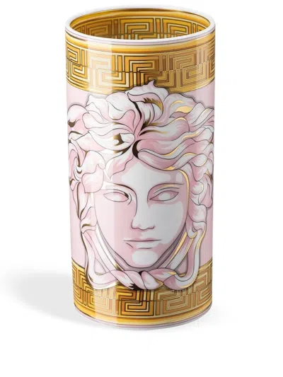 Versace Medusa Amplified Vase In Pink
