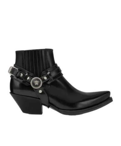VERSACE MEDUSA ANKLE BOOTS