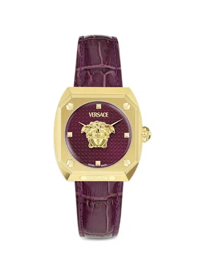 Versace Medusa Antares 35mm Watch In Gold