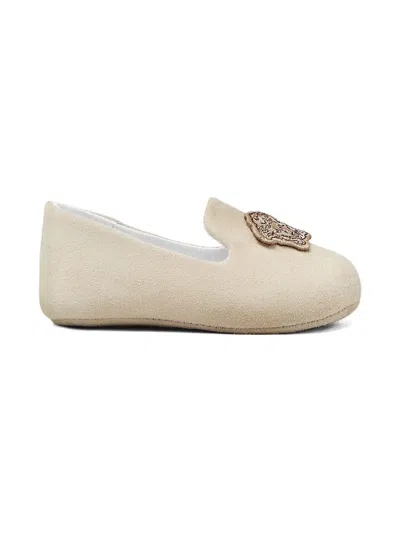 Versace Babies' Medusa-appliqué Crib Shoes