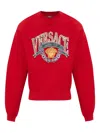 Versace Medusa-appliqué Sweatshirt In Red