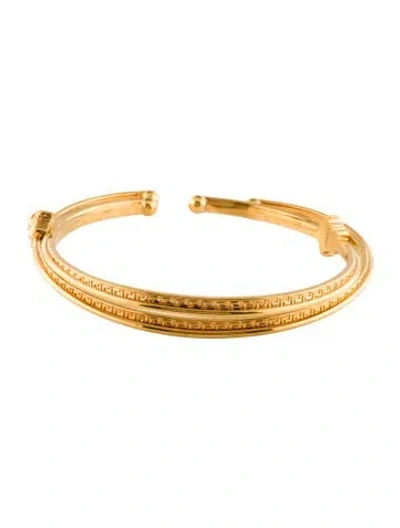 Pre-owned Versace Medusa Arm Cuff, 11" In Multi