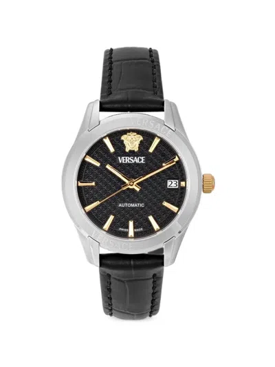 Versace Medusa Automatic 35mm Watch In Black