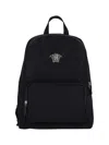 Versace Zip Pocket Top Handle Adjustable Shoulder Straps