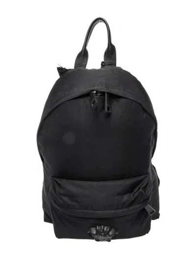 Pre-owned Versace Medusa Backpack In Black