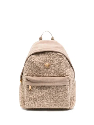 Versace Kids' Medusa Backpack In Neutrals