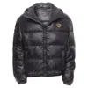 Versace Medusa Badge Goose Down Duvet Puffer Jacket In Black