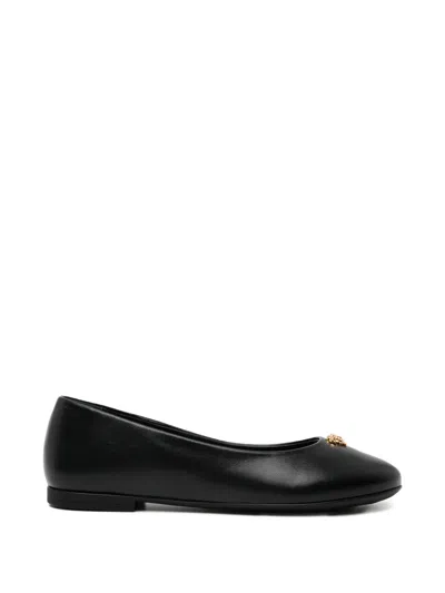 Versace Medusa Ballet Flats In Black