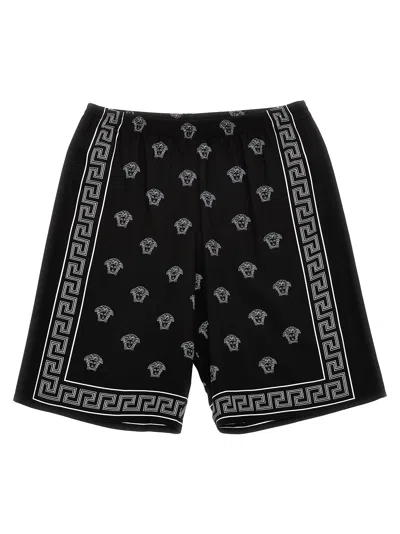 VERSACE MEDUSA BANDANA BERMUDA SHORTS